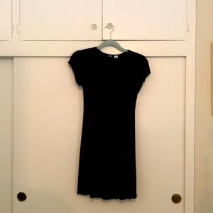 Little black ribbed dress